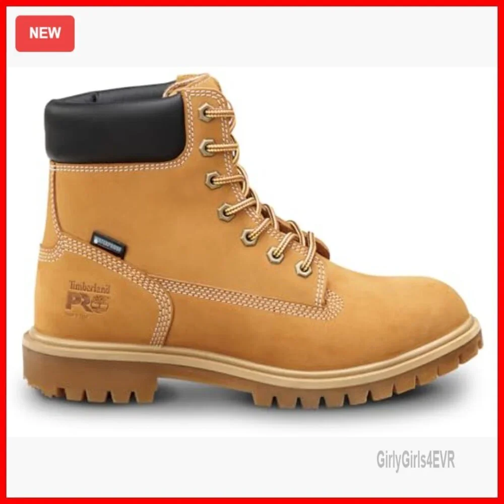 Waterproof Insulated Work Boots Soft Toe Slip Resistant Women's Size 6